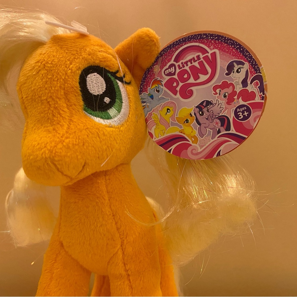 Apple Jack My Little Pony Orange and Yellow Stuffed Animal - Picture 4 of 12
